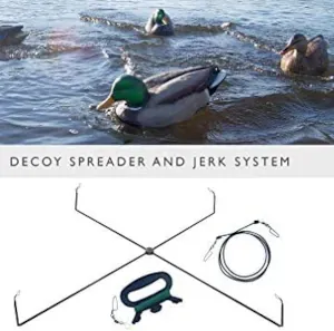 A spreader bar for increasing number of decoys on a jerk rig