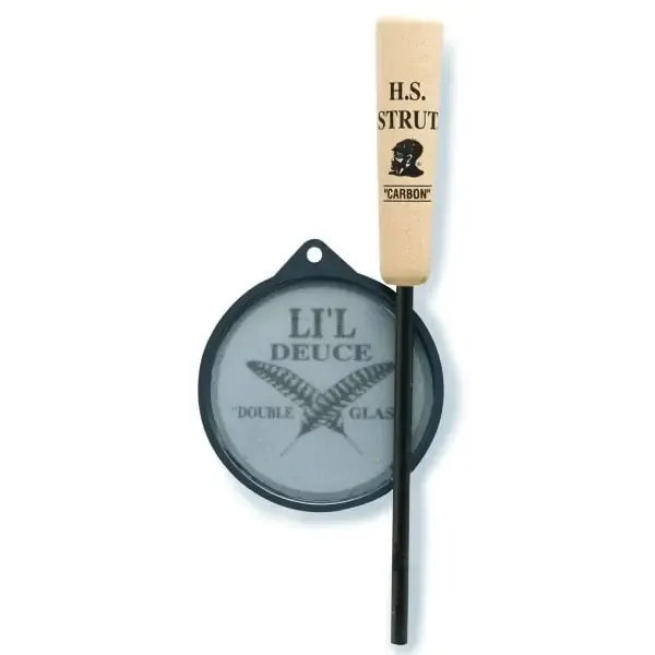 turkey hunting call H.S. Strut LI'L Duece slate call with white background