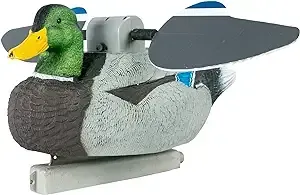 A Lucky Duck spinning decoy that can float on the water