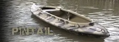 A fiberglass boat that can be paddled like a kayak but has the stability and room for a dog